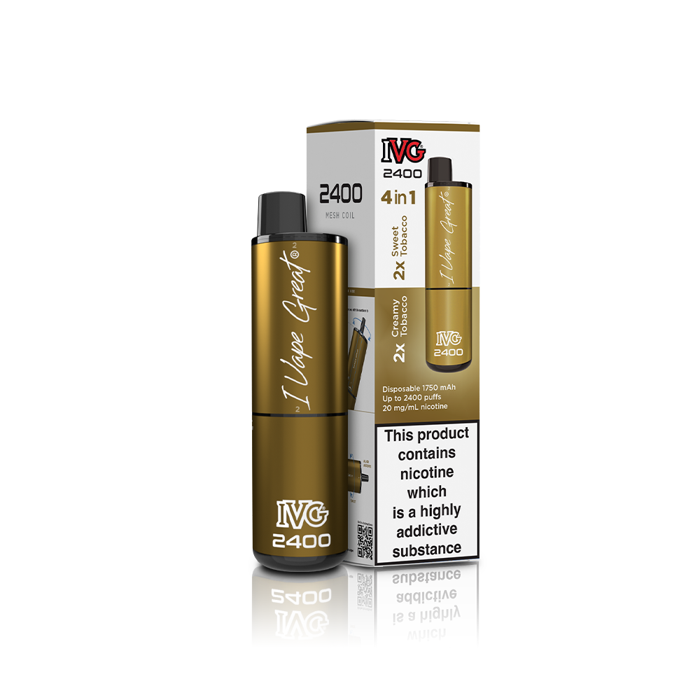 IVG 2400 2 IN 1 MULTI FLAVOUR TOBACCO EDITION
